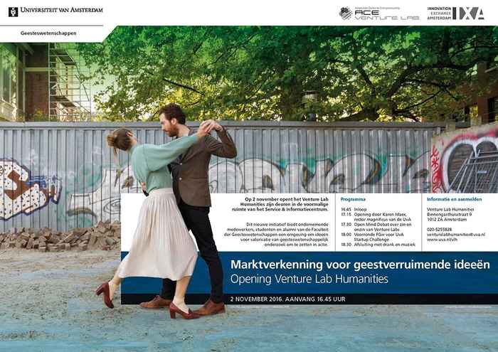 Poster voor Venture Lab Humanities